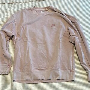 Levi's Men's Light Pink Crewneck Sweater